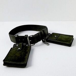 We The Free Black Pocket Belt 100% leather Small-W30 Vintage